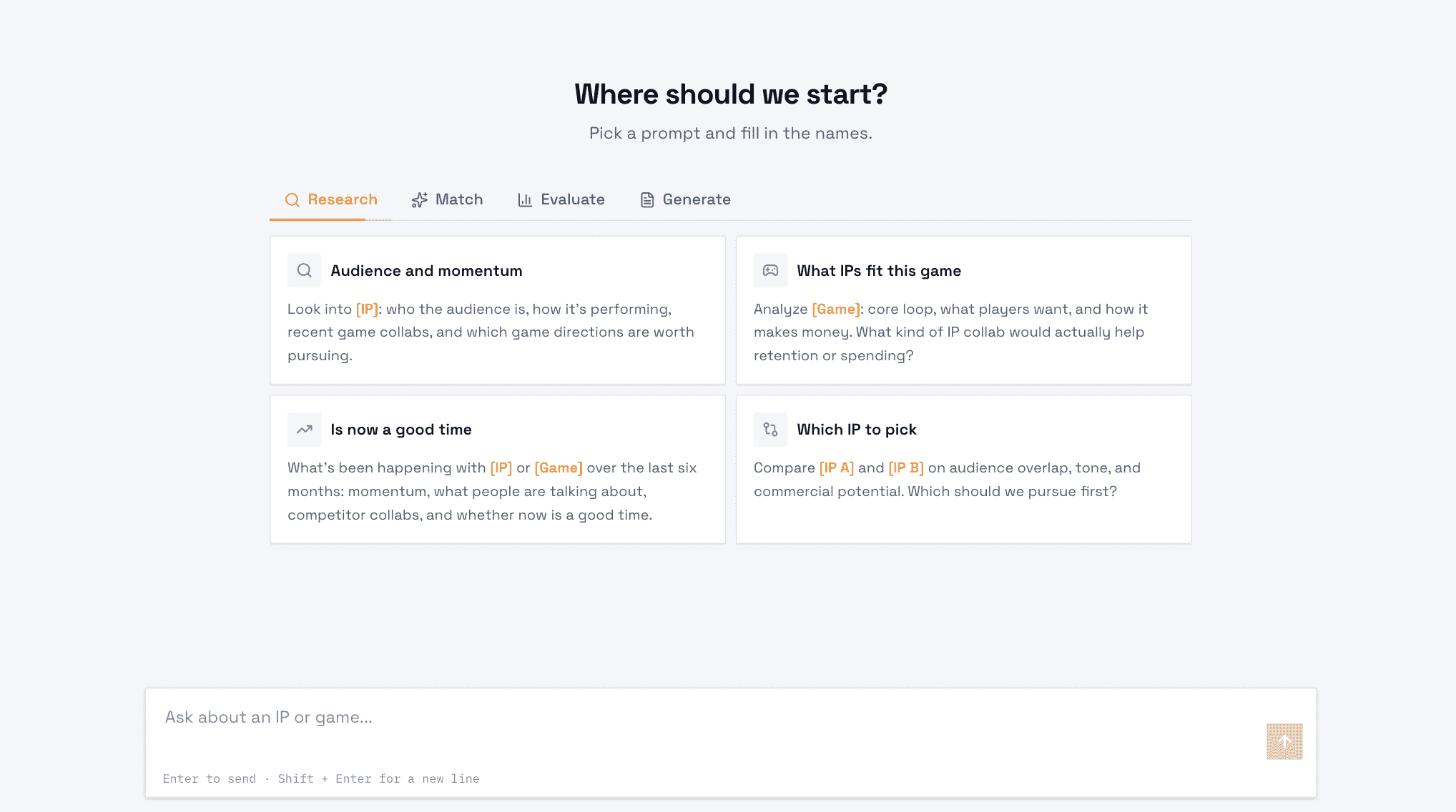 DeepMatch Interface Preview
